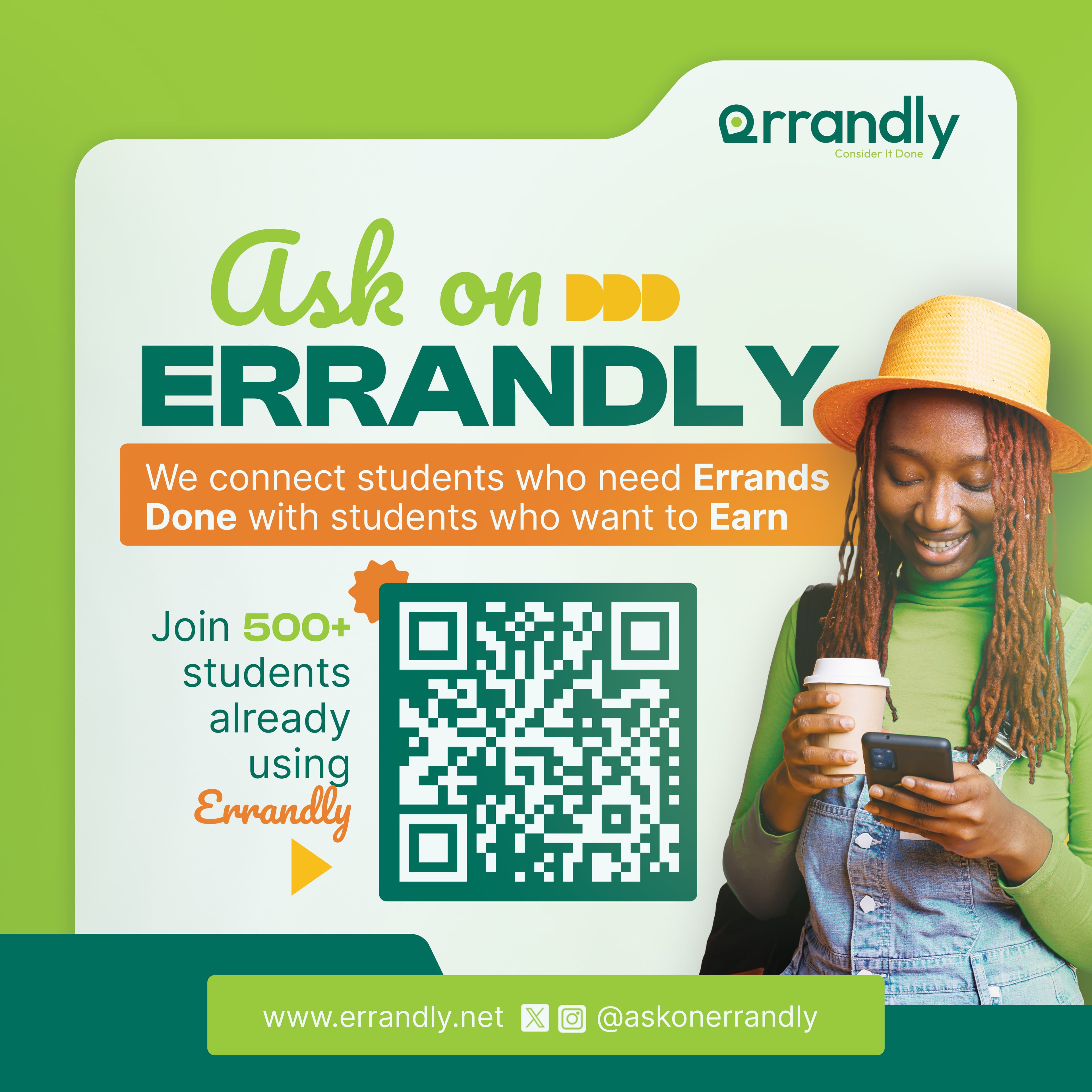 Ask on Errandly campaign graphic
